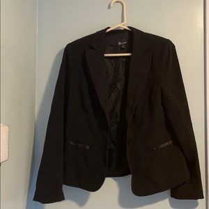 AB Studio Black Blazer Size 8 Single button lined